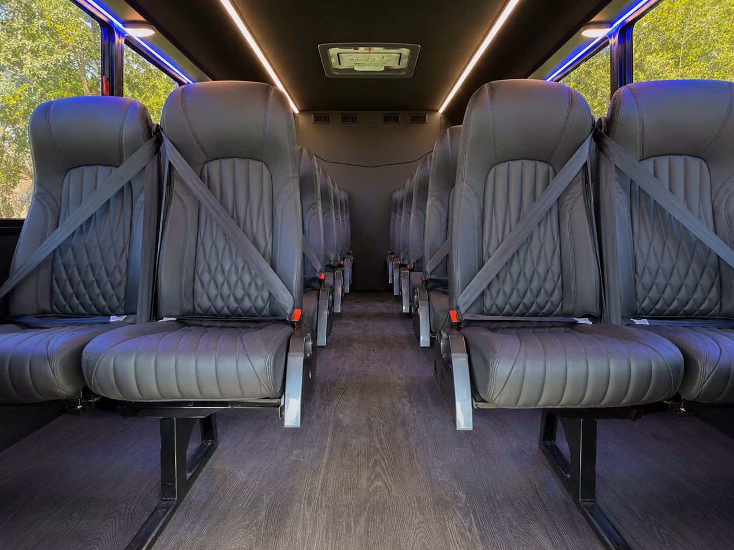 15 passenger minibus interior