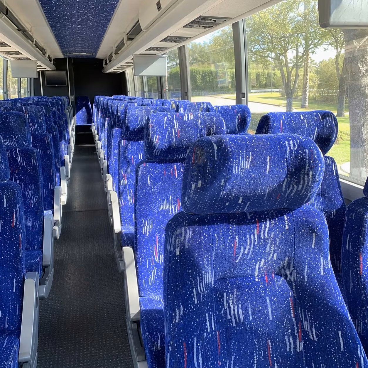 santa maria charter bus interior